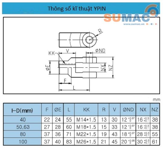 đế xilanh Y