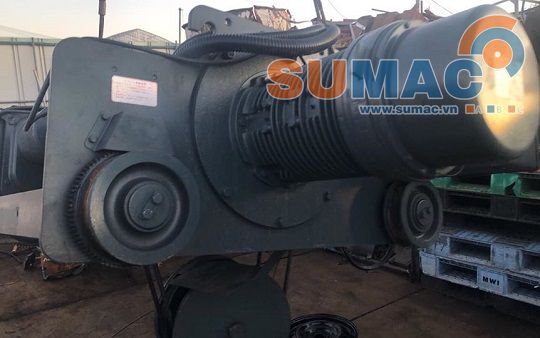 Cẩu tời 10 tấn Hitachi giá tốt - Kho cẩu trục Nhật bãi