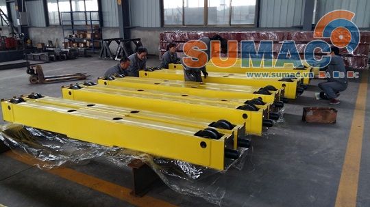 Chế tạo dầm biên chân chạy cẩu trục