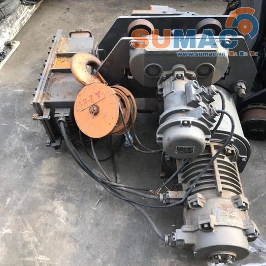 cẩu tời 3 tấn 4 cáp Nhật cũ