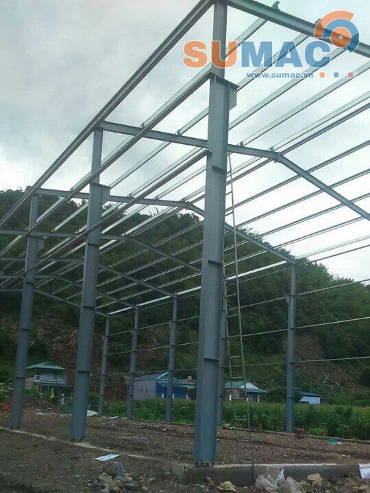 dựng kết cấu thép, nhà xưởng