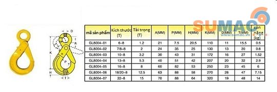 móc cẩu tự khoá