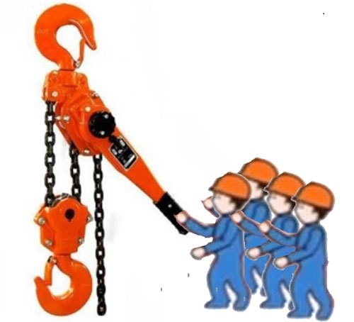 Cảnh báo người vận hành khi sử dụng pa lăng xích lắc tay