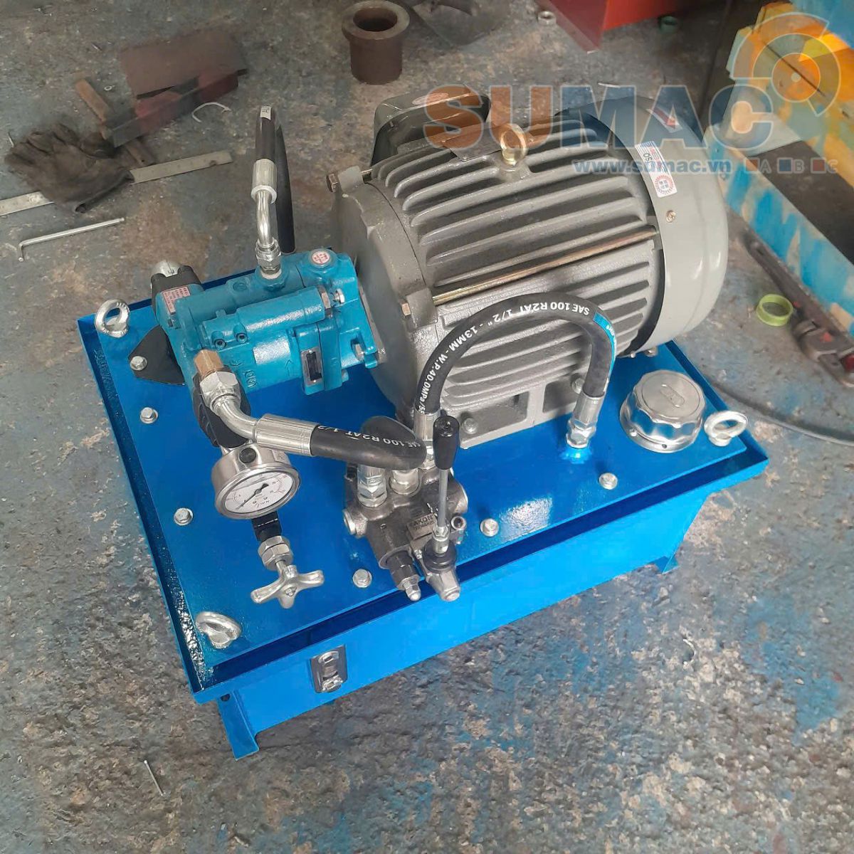 Bộ nguồn thủy lực 5.5Kw bơm Nachi Nhật bản