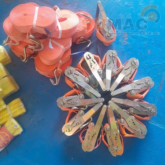Tăng đơ cáp vải chằng hàng 1 tấn 2 tấn 3 tấn 4 tấn