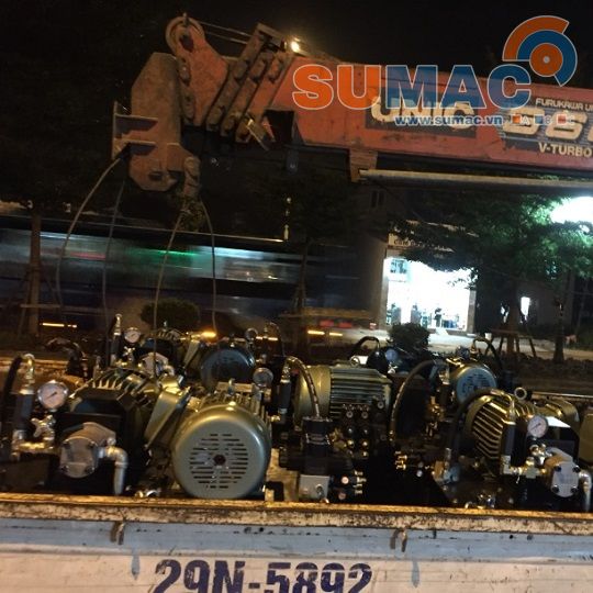 Bộ nguồn thủy lực 3.7kw giao cho khách hàng tại Đông Anh