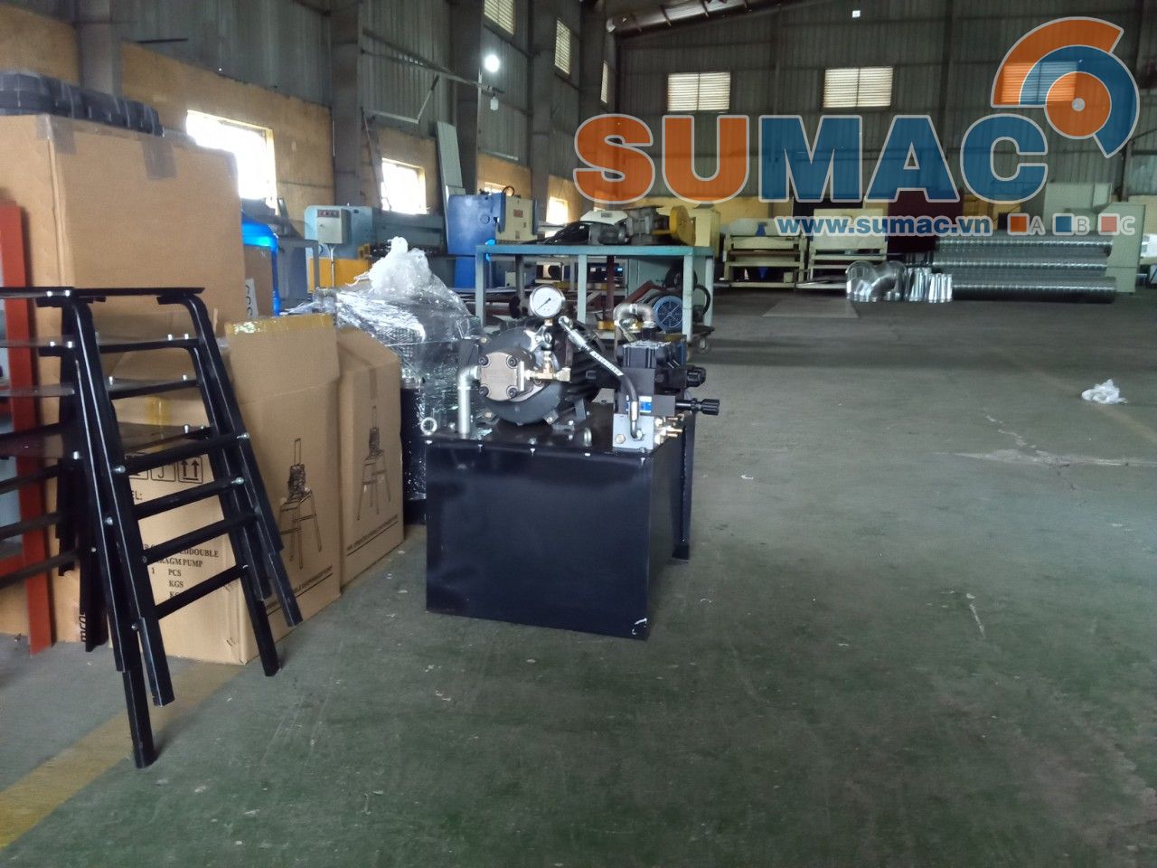 Lắp đặt bộ nguồn thủy lực