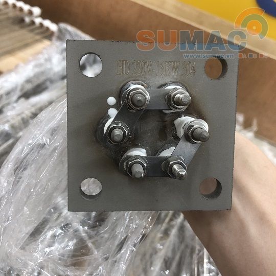 củ điện trở nhiệt mặt bích13kw thanh điện trở nhiệt mặt bích 13kw