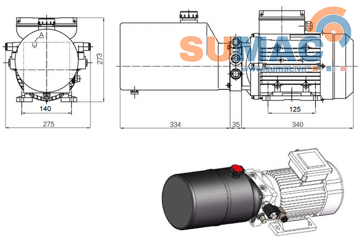 kích thước bộ nguồn mini 220V
