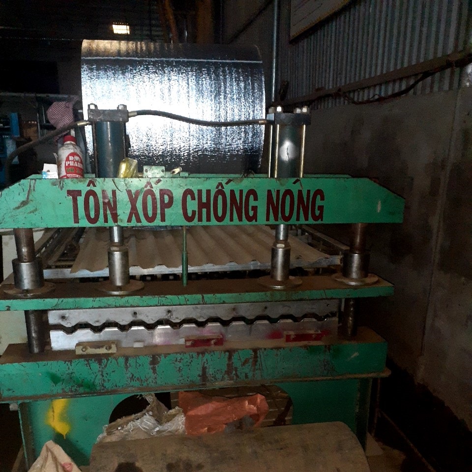 Máy cán tôn xốp cũ - Máy cán tôn cũ