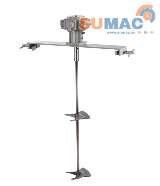 máy khuấy sơn kẹp trực tiếp vào thùng phi