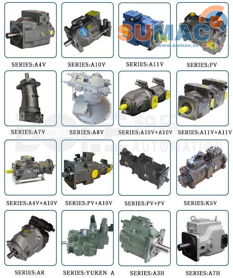 Tổng hợp các mẫu bơm piston thủy lực phổ biến hiện nay