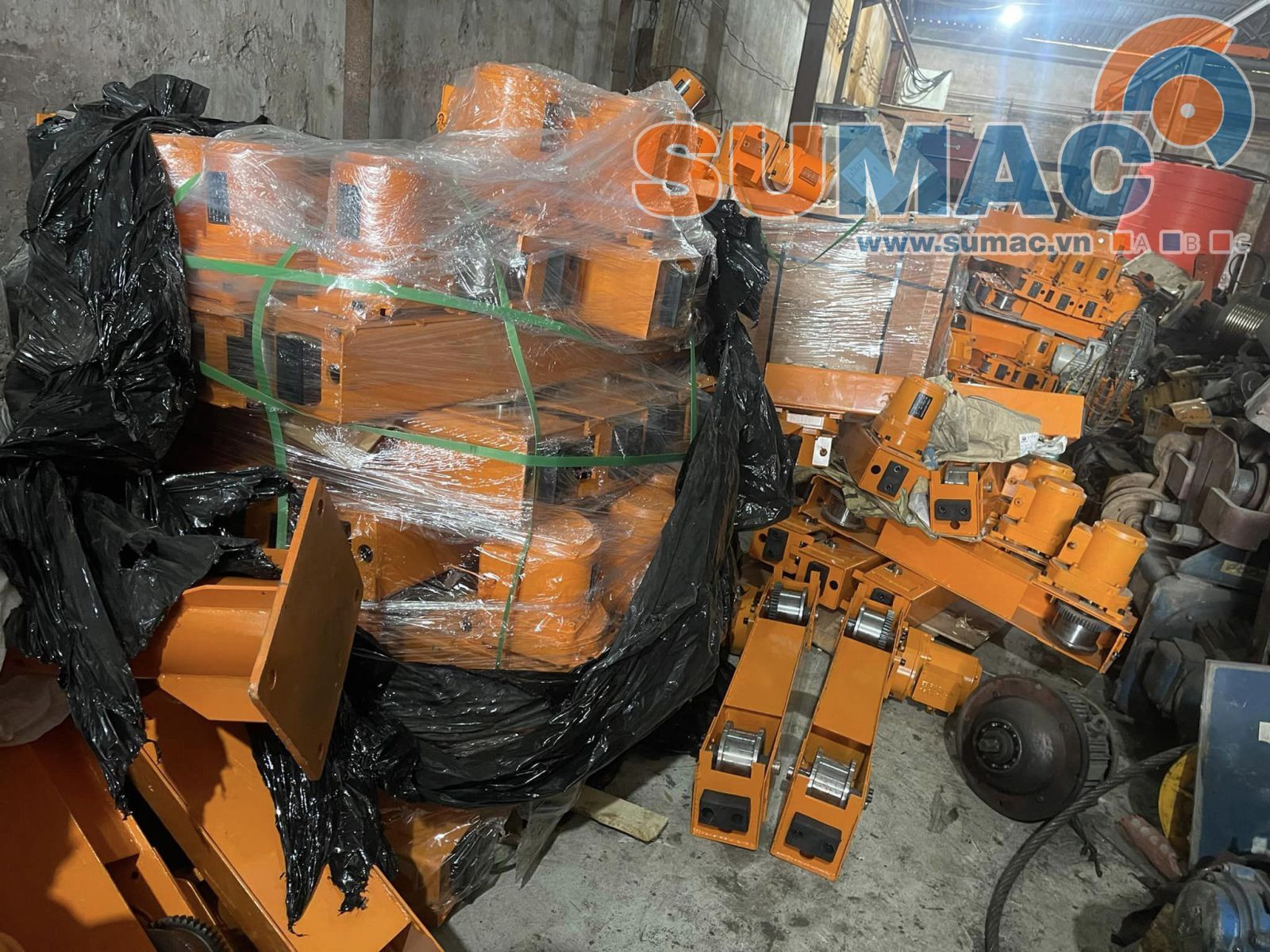 Tổng kho chân chạy cẩu trục