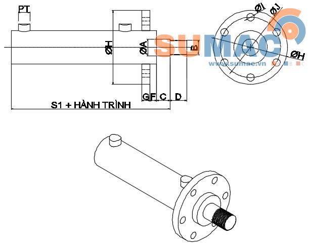 các mẫu xy lanh thủy lực 