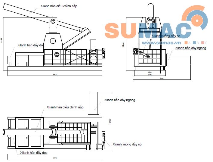 Máy ép rác phế liệu