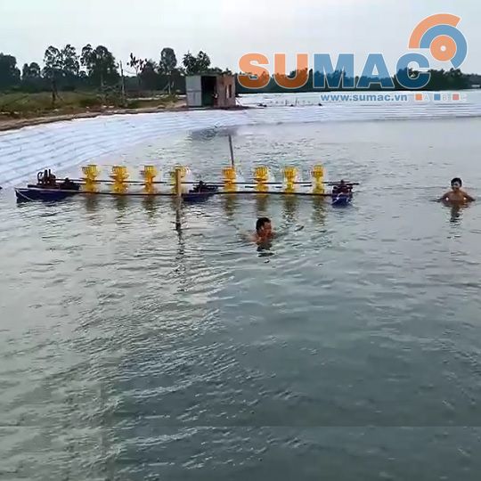 Lắp đặt hệ thống bơm thủy lực cho ao nuôi thủy sản