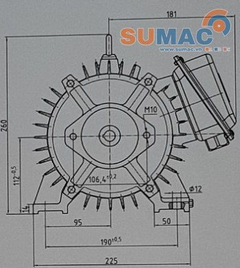động cơ cốt âm vihem 4KW