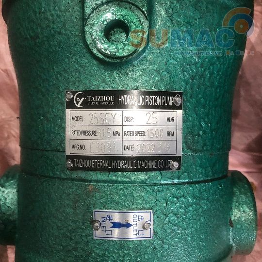 thông số kỹ thuật bơm piston 25SCY