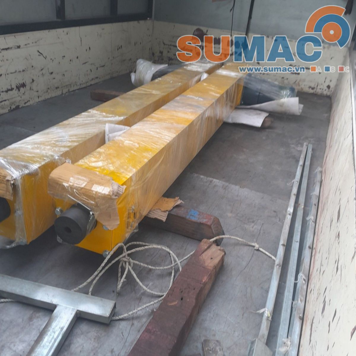 Gia công chân chạy cầu trục 3 tấn