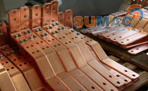 máy gia công thanh cái đồng thủy lực