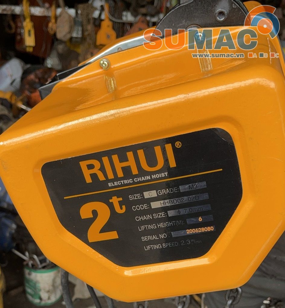 thông số kỹ thuật palang xích điện 