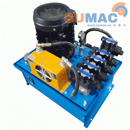 quạt làm mát lắp bộ nguồn thủy lực