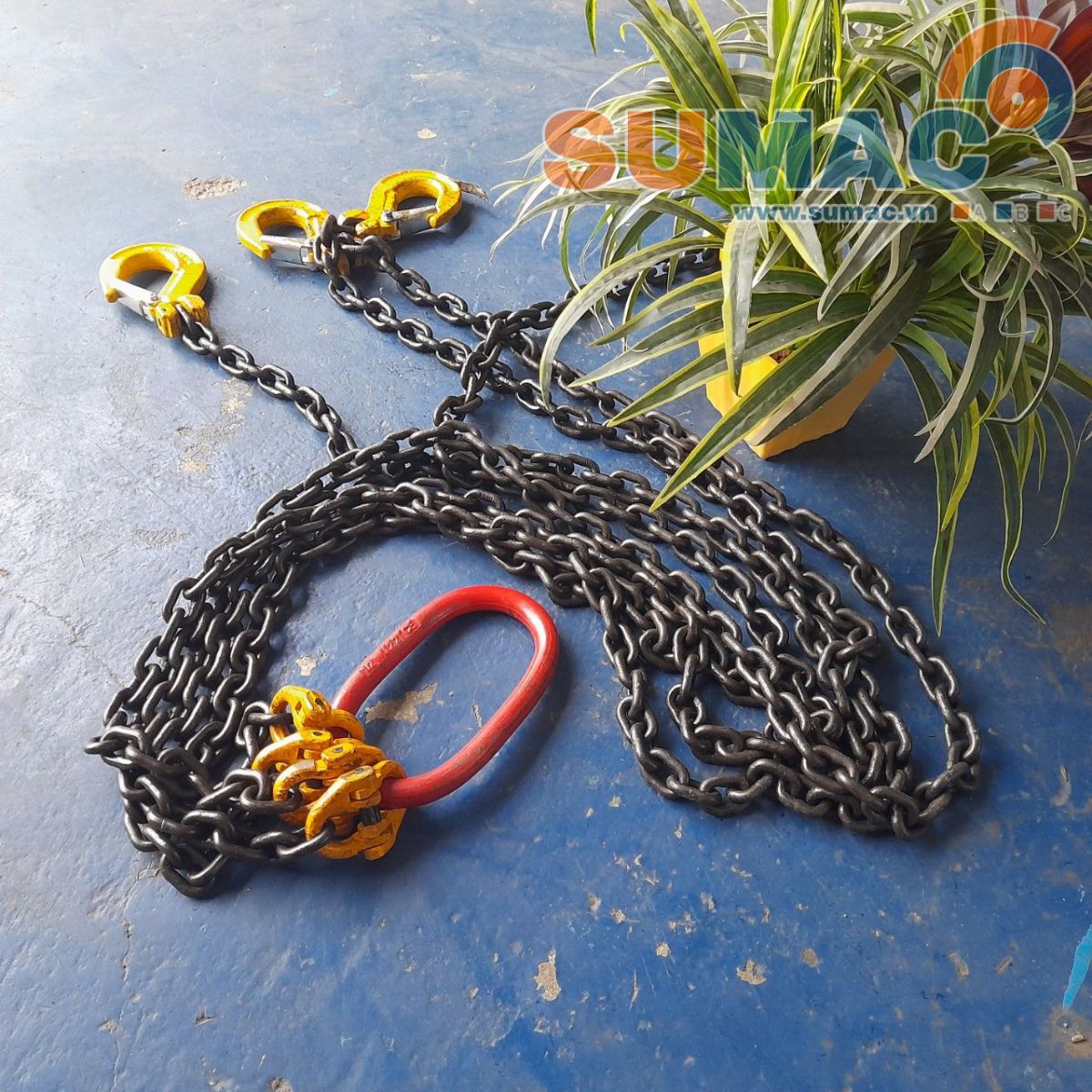 Xích chùm cẩu hàng 4 sợi 1 tấn tại Hưng Yên